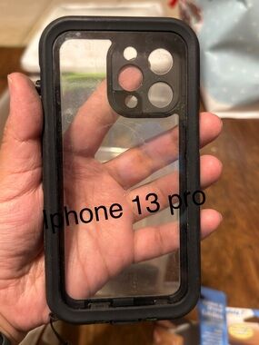 Black iPhone 13 Pro Waterproof Protective Case